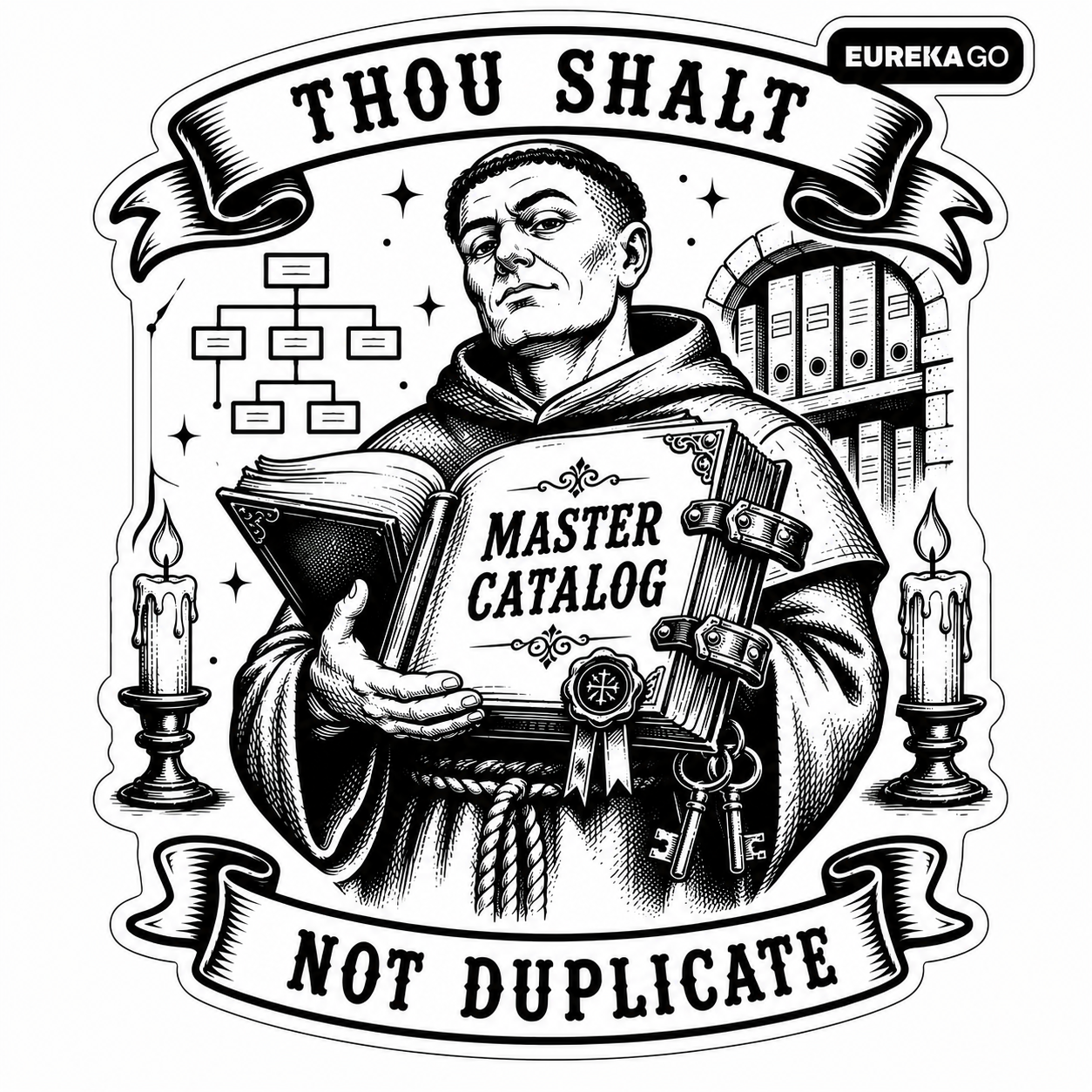 The Monk — sticker artwork